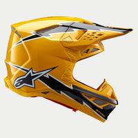 Alpinestars 2024 Supertech SM10 Ampress Black Yellow Motocross Helmet