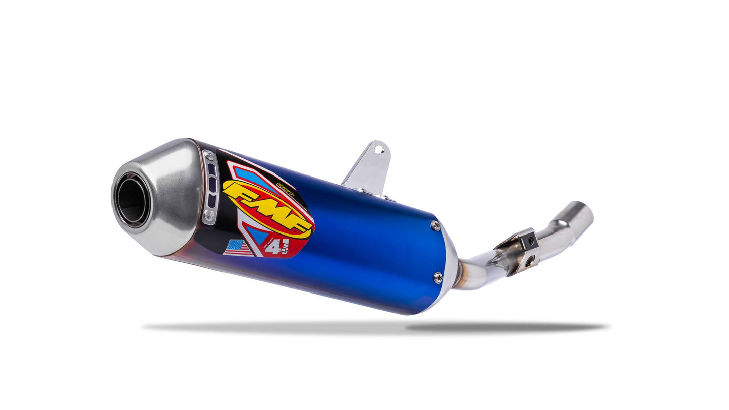 FMF Factory 4.1 Blue Slip-On Exhaust Silencer For Kawasaki KLX 140 2008-2020