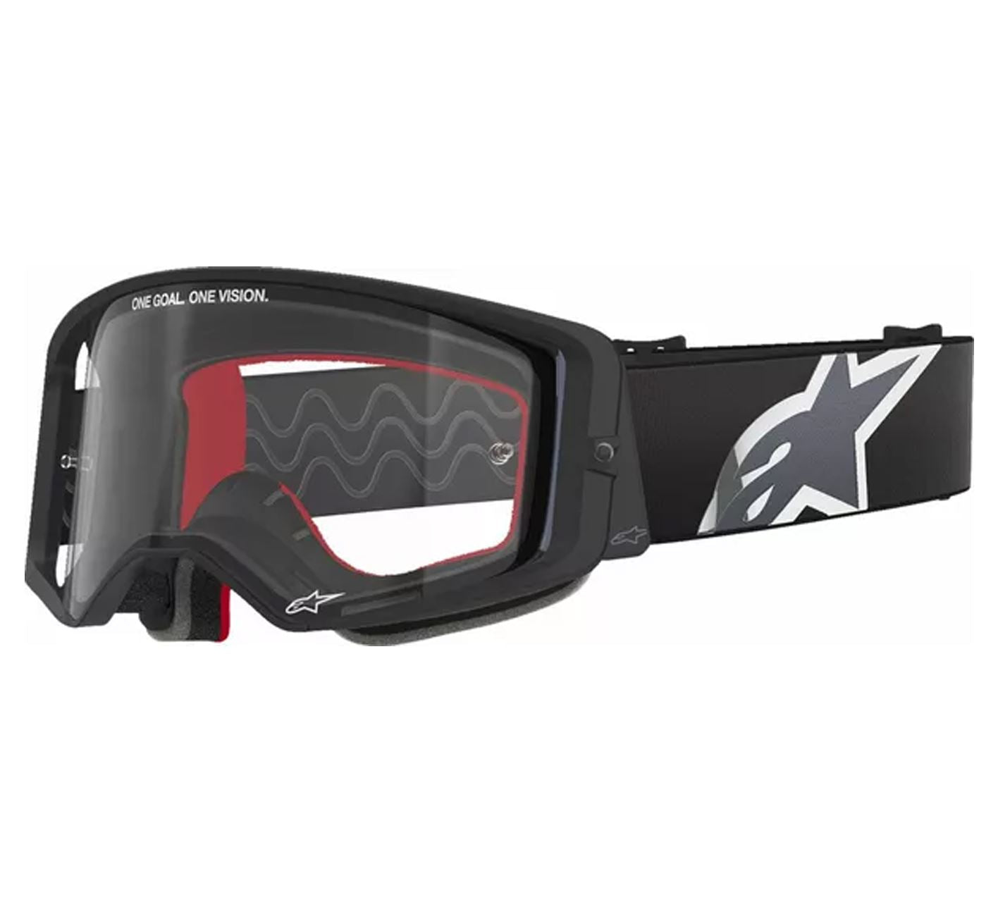 Alpinestars 2025 Goggles Supertech Corp Black Grey Clear