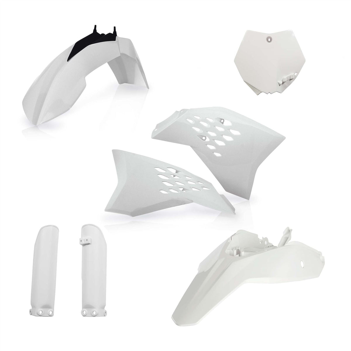 Acerbis Full Plastic Kit White For KTM SX 65 2009-2011