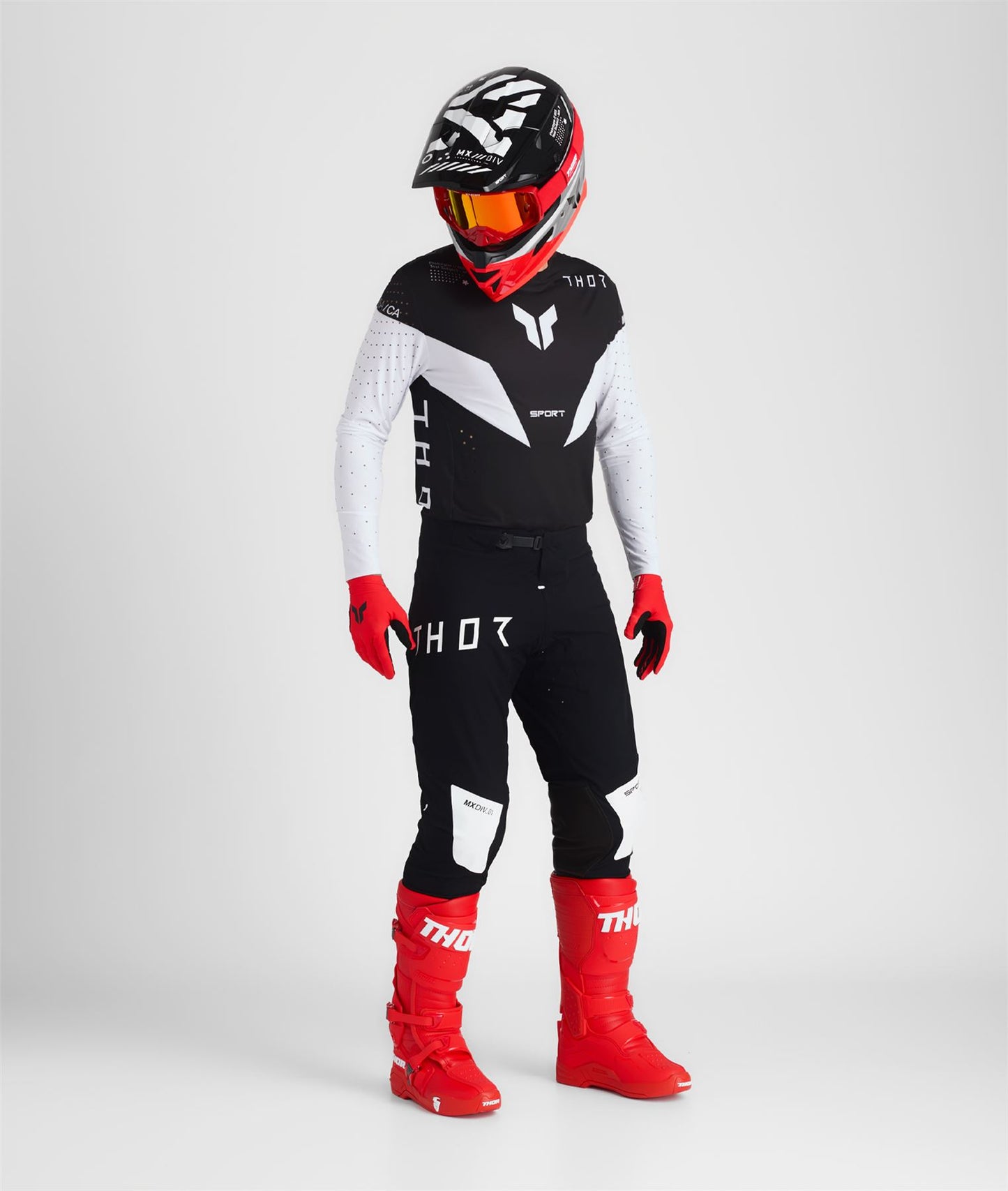 Thor 2026 Motocross Combo Kit Sportmode Strike Black White
