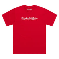 Troy Lee Designs Spring 2025 MX Signature Casual T-Shirt Team Red