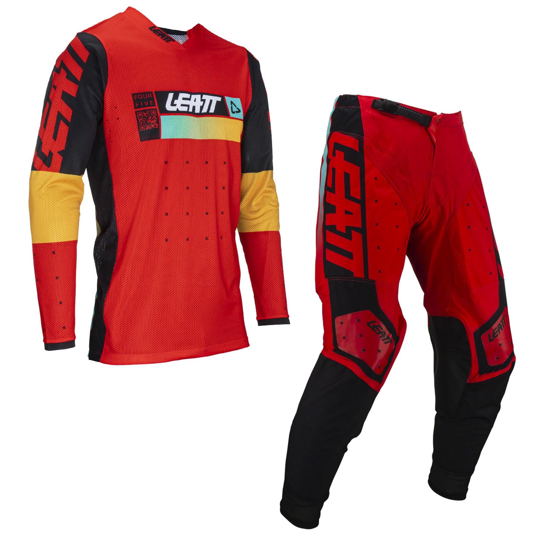 Leatt 2024 Combo Kit Pants & Jersey Moto 4.5 Lite Red