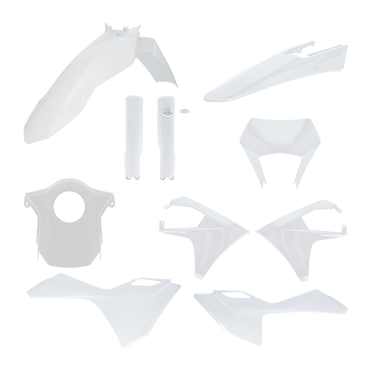 Acerbis Full Plastic Kit White For Gas Gas EC 500 F 2024-2026