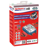 OptiMate 2 Duo Dual Bank Bronze 12V Smart Battery Charger Maintainer