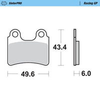 Moto-Master Front Left Pro Racing GP Sintered Brake Pads For TRS Xtrack 300 2018