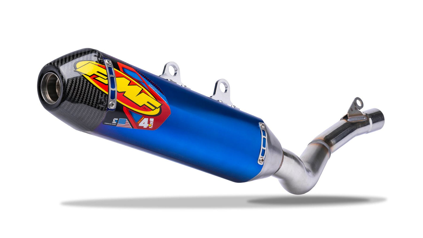 FMF Factory 4.1 RCT Blue Slip-On Carbon End Exhaust Silencer For Beta RR 480 EFI 2020-2023