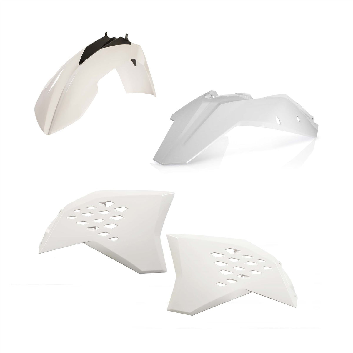 Acerbis Plastic Kit White For KTM EXC 200 2008-2011