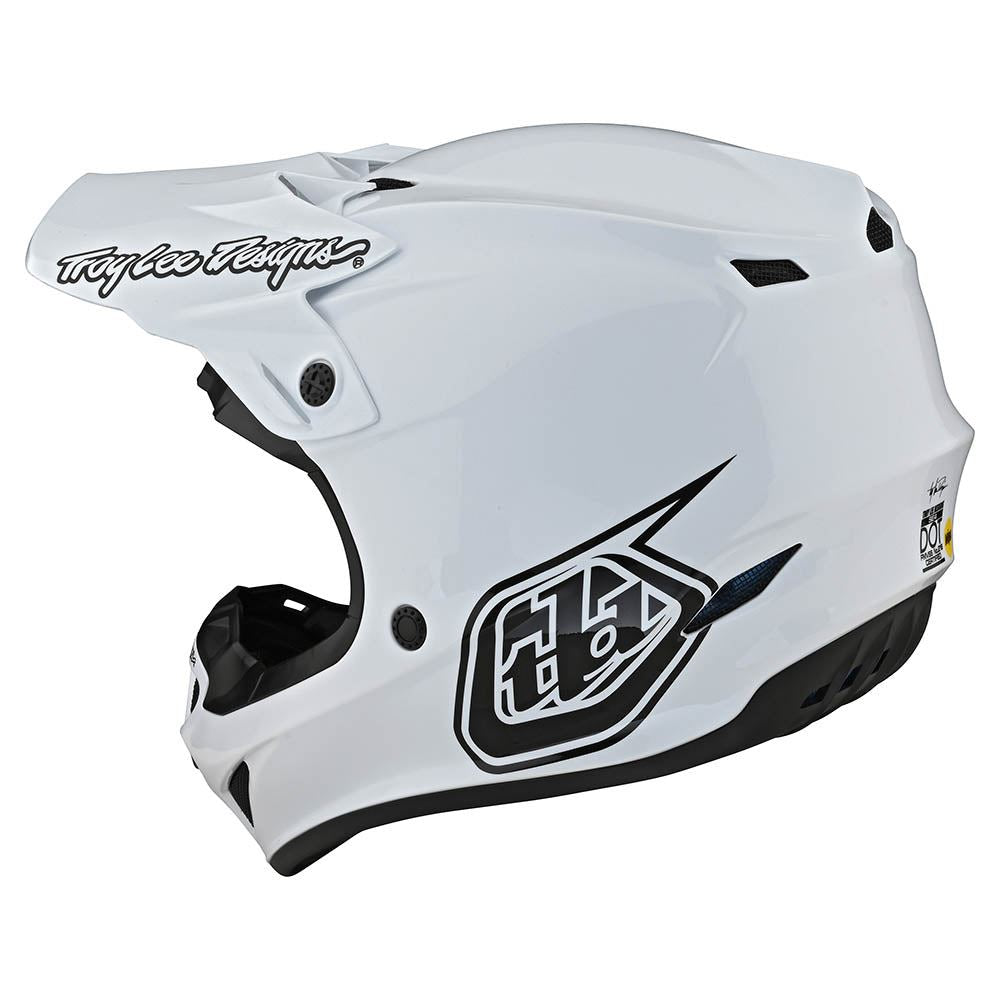 Troy Lee Designs 2025 SE4 Polyacrylite Helmet W/MIPS Mono White