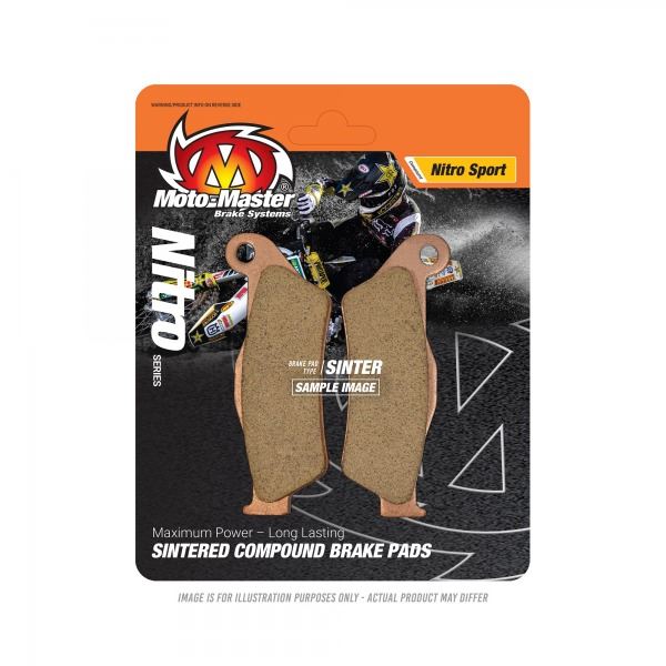 Moto-Master Rear Nitro Sport Sintered Brake Pads For TM Racing MX 300 F (4T) 2017-2024