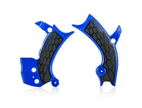 Acerbis X-Grip Frame Protector Guards Blue For Yamaha YZ 450 FX 2019-2022