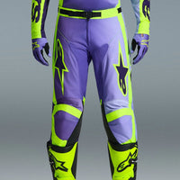 Alpinestars 2026 Racer Portl Motocross Pants Purple Yellow Flo