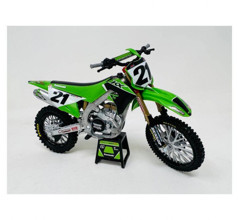 Kawasaki KX 450F Jason Anderson #21 Factory Racing 1:6 Scale Model Toy MX