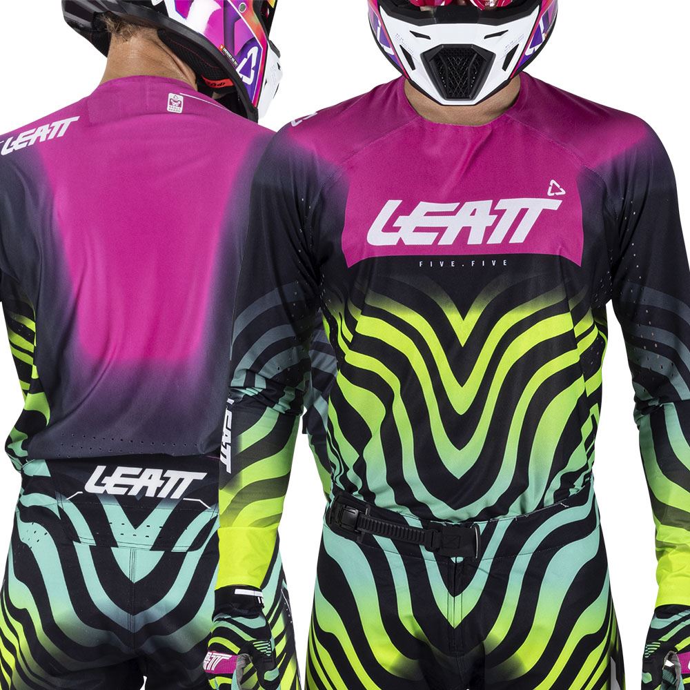 Leatt 2026 Motocross Combo Kit 5.5 Ultraweld Tiger Pink