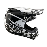 Troy Lee Designs 2025 Motocross Helmet GP Check Up White Black