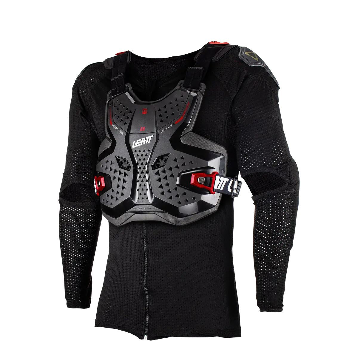 Leatt 2024 Body Protector 3.5 Youth Black Red