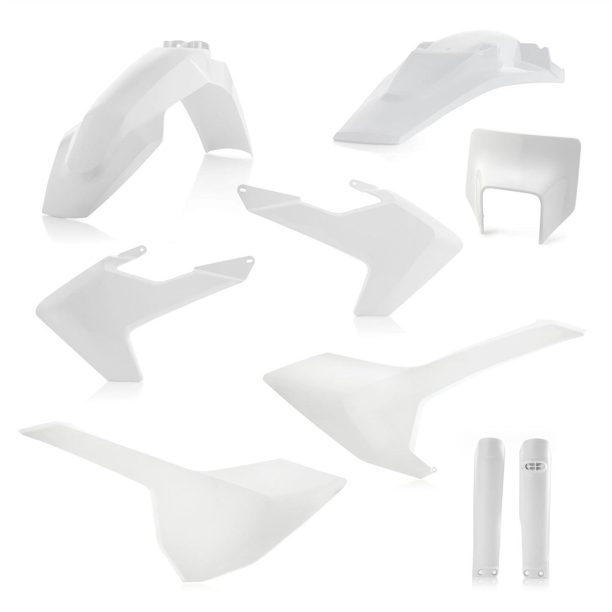 Acerbis Radiator Rad Scoops Metallic Black For Husqvarna FE 350 2020-2023