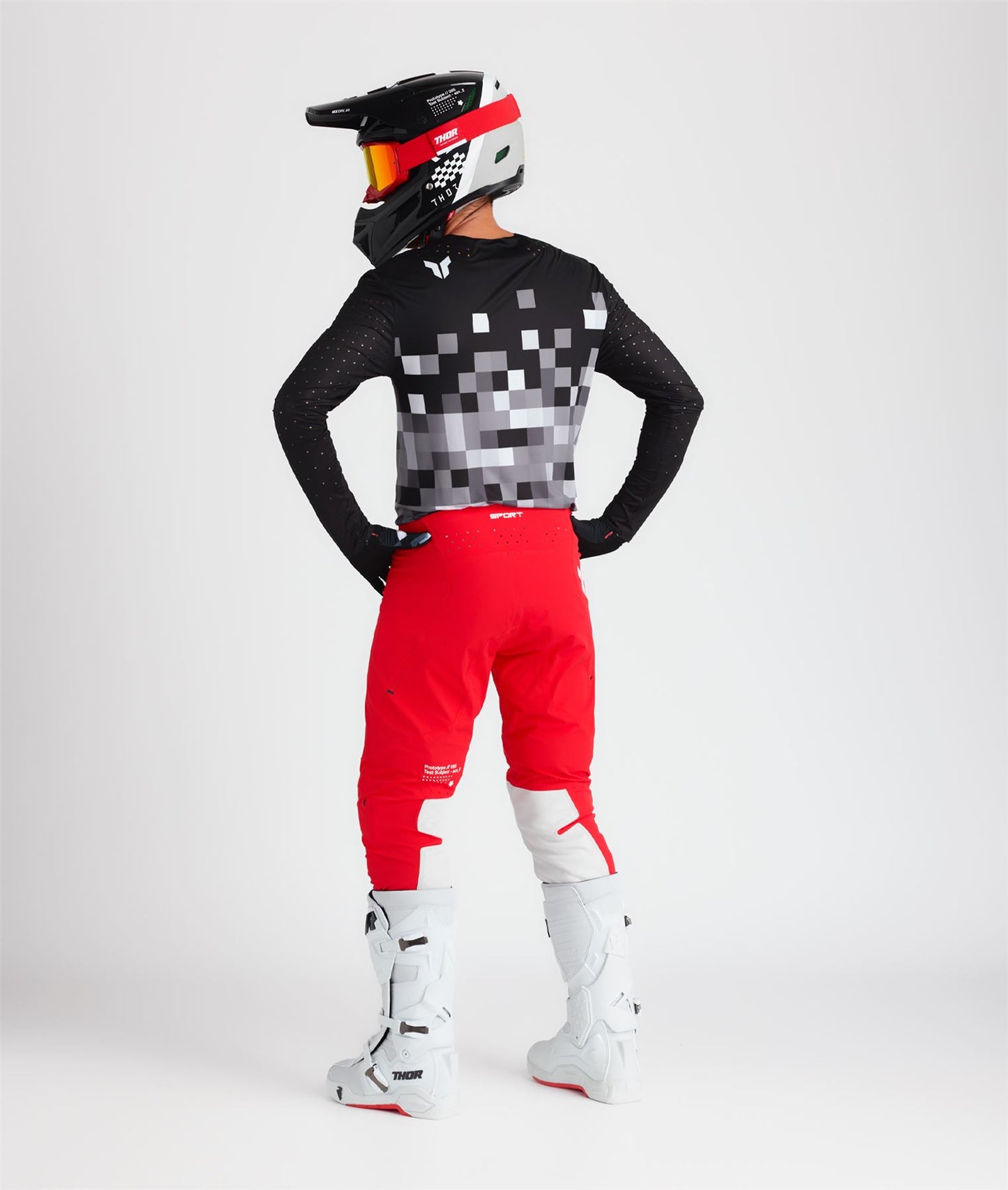 Thor 2025 Motocross Combo Kit Sportmode Riot Black Red