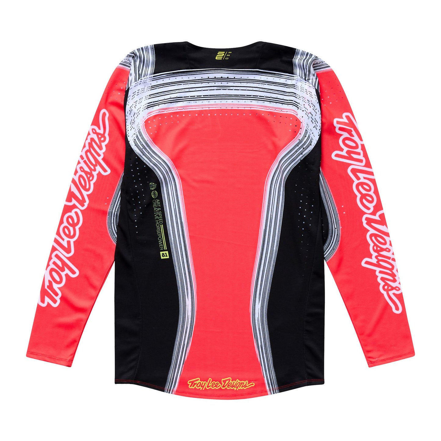 Troy Lee 2026 Motocross Jersey SE PRO Stripes Youth Infra Red Black