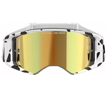 Alpinestars 2025 Goggles Supertech Corp Absolute Vision White Gold Mirror Gold