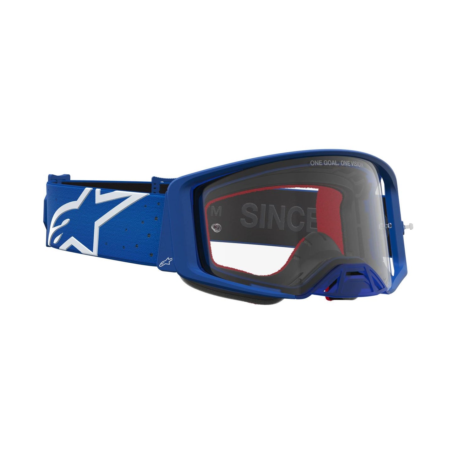 Alpinestars 2027 Supertech Vesta MX Goggles Blue White Clear