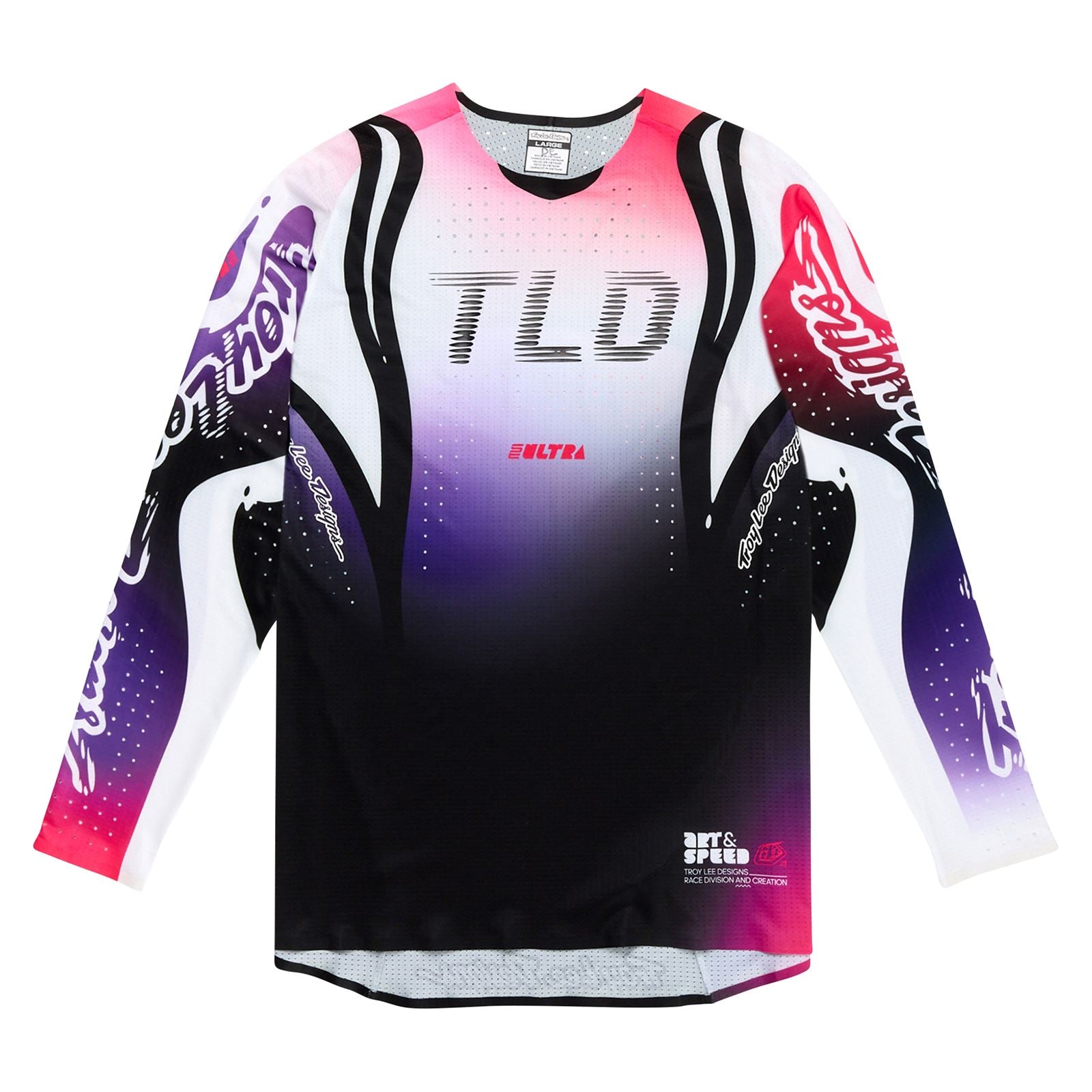 Troy Lee Designs Spring 2025 MX Jersey SE ULTRA Drip Jersey Black Purple