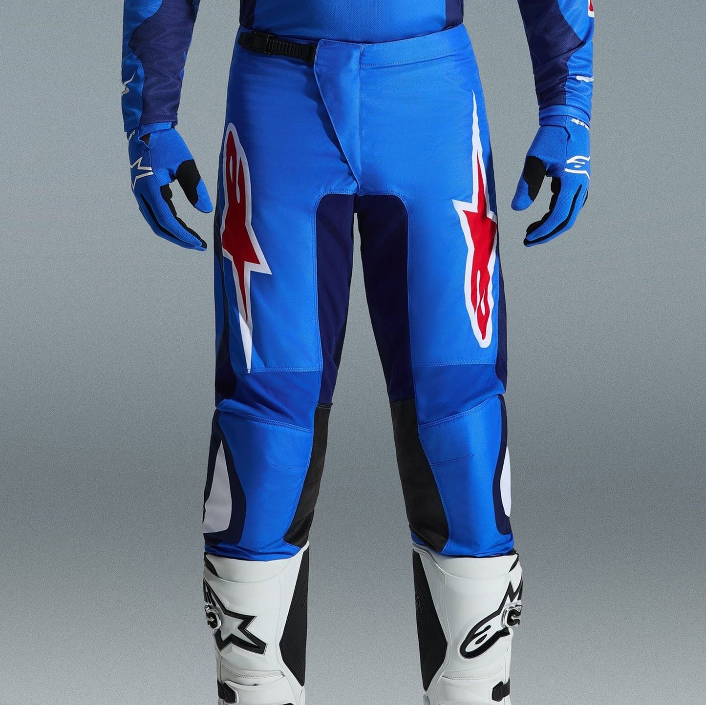 Alpinestars 2026 Fluid Grid Motocross Pants Blue Red