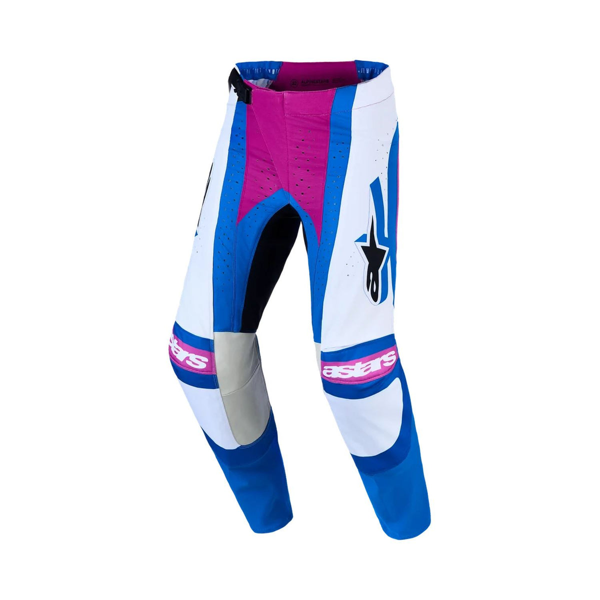 Alpinestars 2027 Techstar Maven MX Pants White Hot Coral Blithe Blue