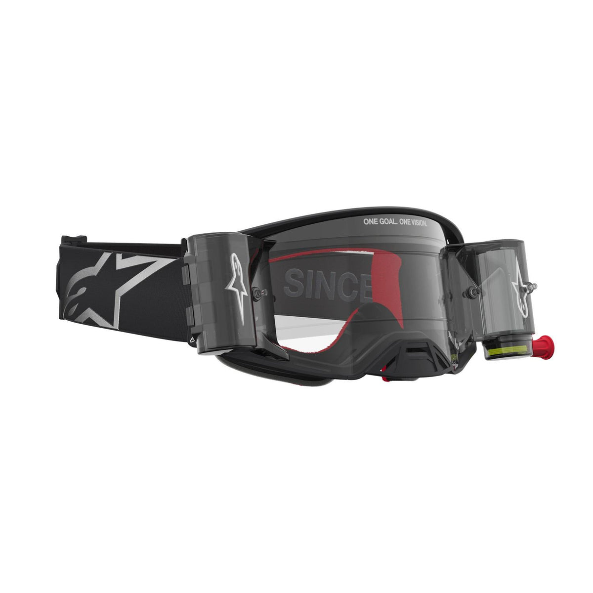 Alpinestars 2027 Supertech Firma Roll Off MX Goggles Black Silver Clear