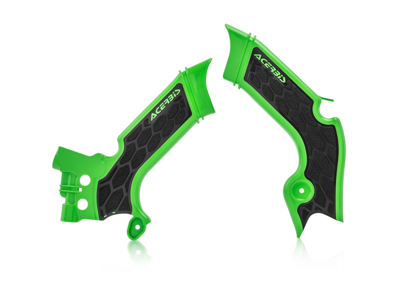 Acerbis X-Grip Frame Protector Guards Green Black For Kawasaki KX 450 F 2019