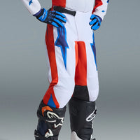 Alpinestars 2026 Youth Fluid Grid Motocross Pants Orange Ucla Blue