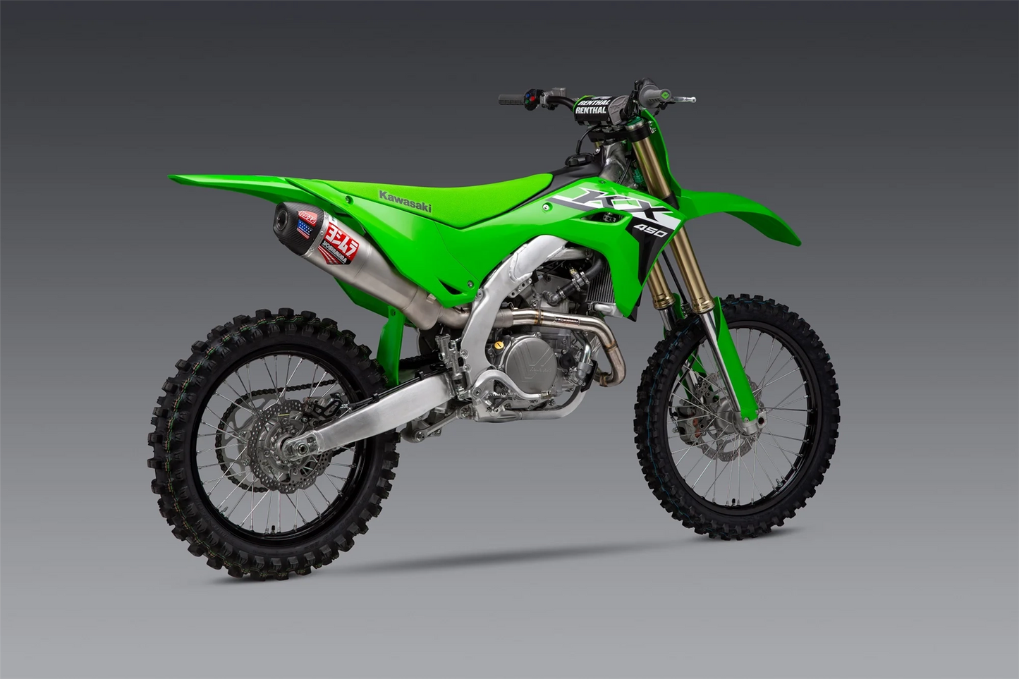 Yoshimura RS-12 Full Exhaust System Stainless Steel Aluminium Carbon Cap For Kawasaki KX 450F 2024
