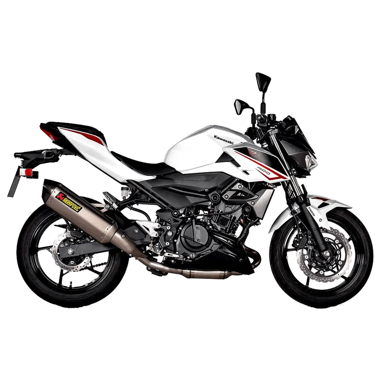 Akrapovic Titanium Line Slip On Silencer For Kawasaki EX 400 ABS Ninja Sport 2023
