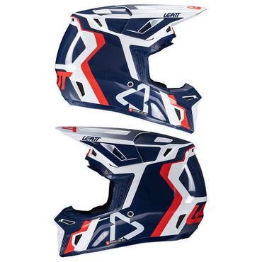 Leatt 2025 Composite Motocross Helmet V25 8.5 Royal With 5.5 Goggles