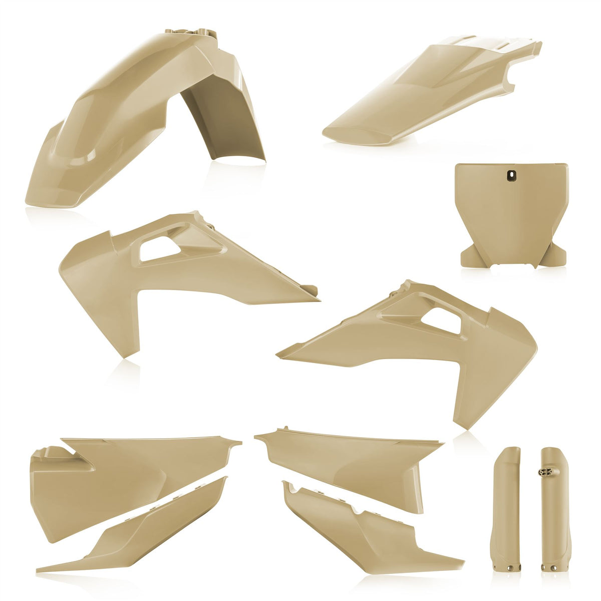Acerbis Plastic Kit Black For Husqvarna FE 450 2024-2025