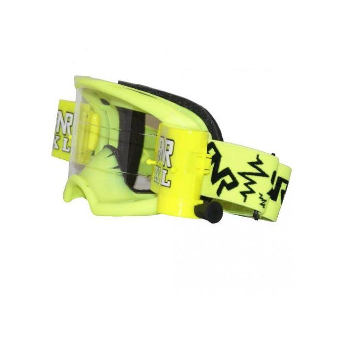 RNR Rip N Roll XL Colossus Roll Off Neon Yellow Goggles