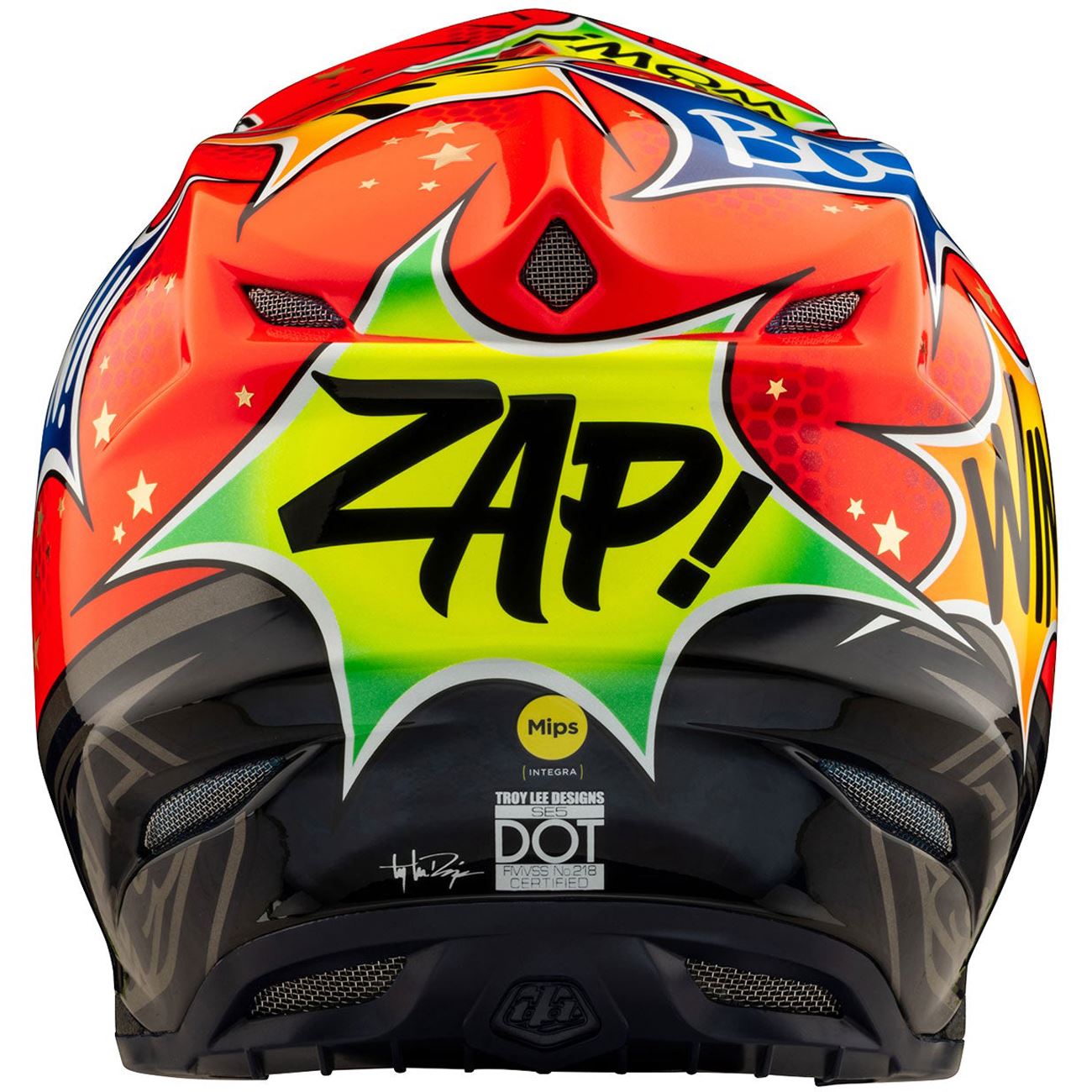 Troy Lee Designs 2025 Motocross Helmet SE5 Composite Cosmic Explosion Red