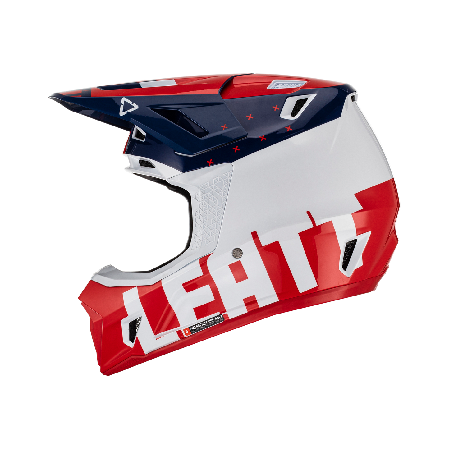 Leatt 2023 Helmet Moto 7.5 V23 Royal with 4.5 Goggles & Helmet Bag