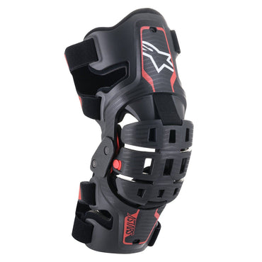 Alpinestars 2024 Youth Bionic 5S Knee Braces Black Red