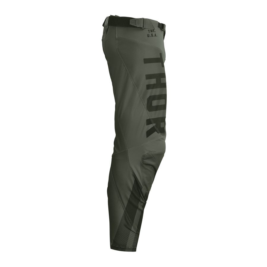 Thor Pulse Combat Army Green Black Motocross Combo Kit CLEARANCE