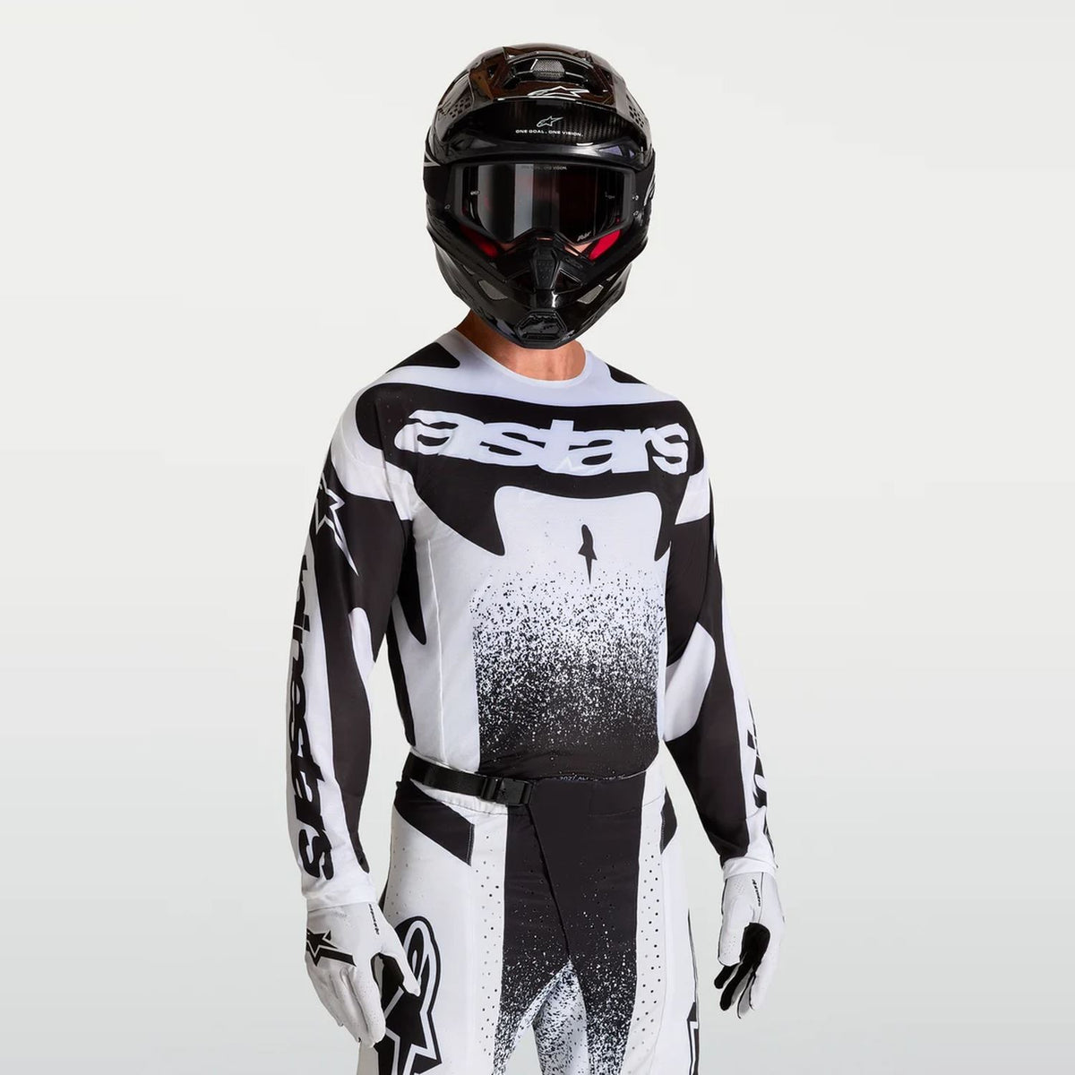 Alpinestars 2027 Techstar Swan MX Jersey White Black