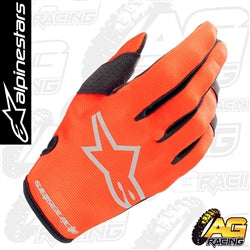 Alpinestars 2023 Radar Hot Orange Kids Gloves