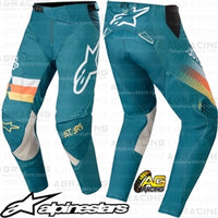 Alpinestars  Techstar Venom Petrol White Orange Fluo Pants Trousers
