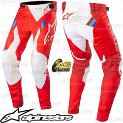 Alpinestars 2019 SuperTech Red White Pants Trousers Motocross Enduro