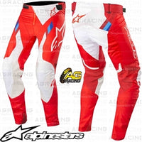 Alpinestars 2019 SuperTech Red White Pants Trousers Motocross Enduro