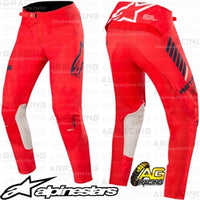 Alpinestars  SuperTech Bright Red Navy Off White Pants Trousers