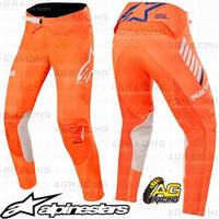 Alpinestars  SuperTech Orange Fluo White Blue Pants Trousers