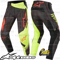 Alpinestars  Techstar Factory Black Yellow Fluo Red Fluo Pants Trousers