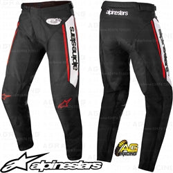 Alpinestars  Racer Flagship Black White Red Fluo Pants Trousers