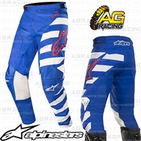 Alpinestars  Racer Braap Blue White Red Pants Trousers